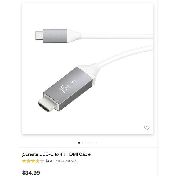HDMI Usb-C to 4K HDMI Cable - Picture 4 of 5